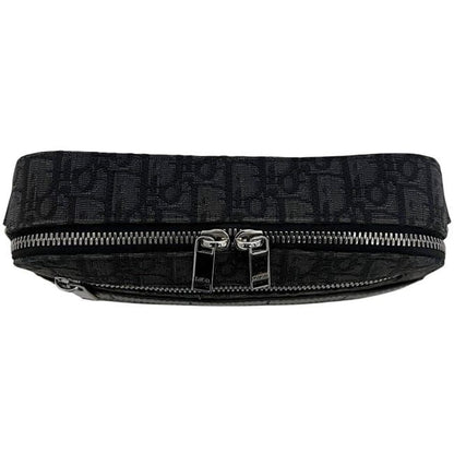 Dior Shoulder Bag Safari Messenger Black Oblique Crossbody Canvas Leather — view 4