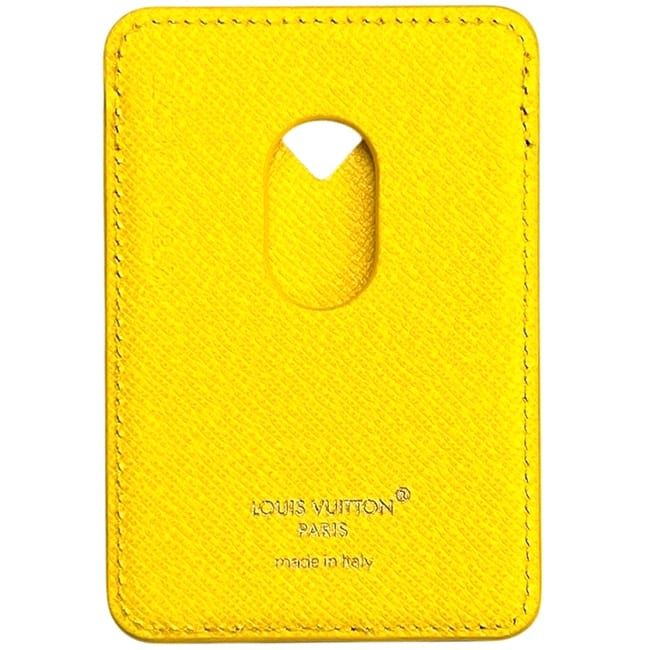 Louis Vuitton Card Case Holder Magnet Brown Yellow Monogram Canvas for Smartphon — view 2