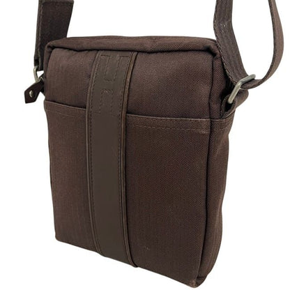 Hermes Shoulder Bag Acapulco Bandouliere PM Brown Crossbody Canvas Leather — view 7
