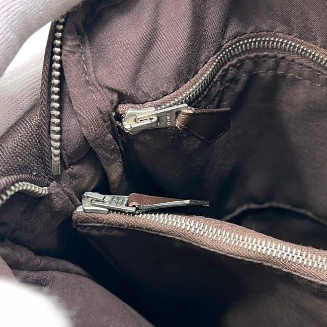 Hermes Shoulder Bag Acapulco Bandouliere PM Brown Crossbody Canvas Leather — view 4