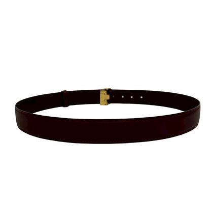 Cartier Vintage Must Line Leather Belt Wine Red Bordeaux — view 6