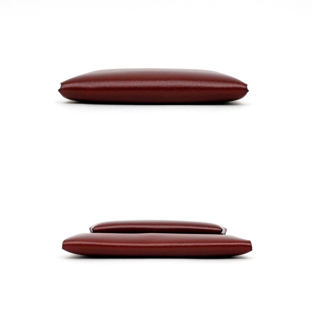 Hermes Bastia Rouge Calf Coin Case Purse — view 4