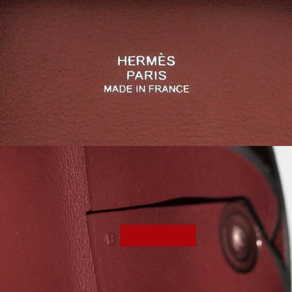 Hermes Bastia Rouge Calf Coin Case Purse — view 6