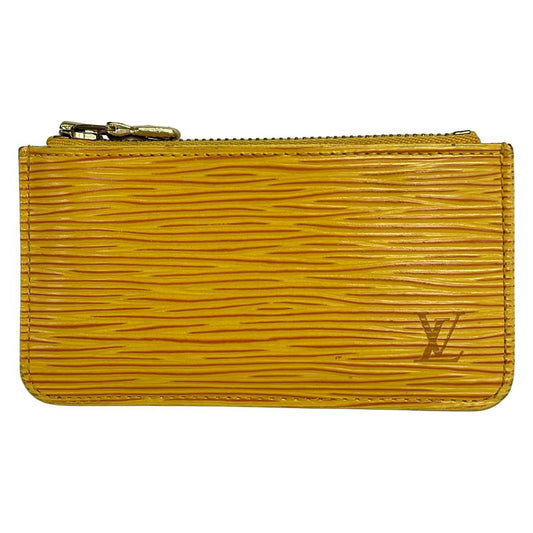 Louis Vuitton Coin Case Epi Pochette Cles Jaune Leather