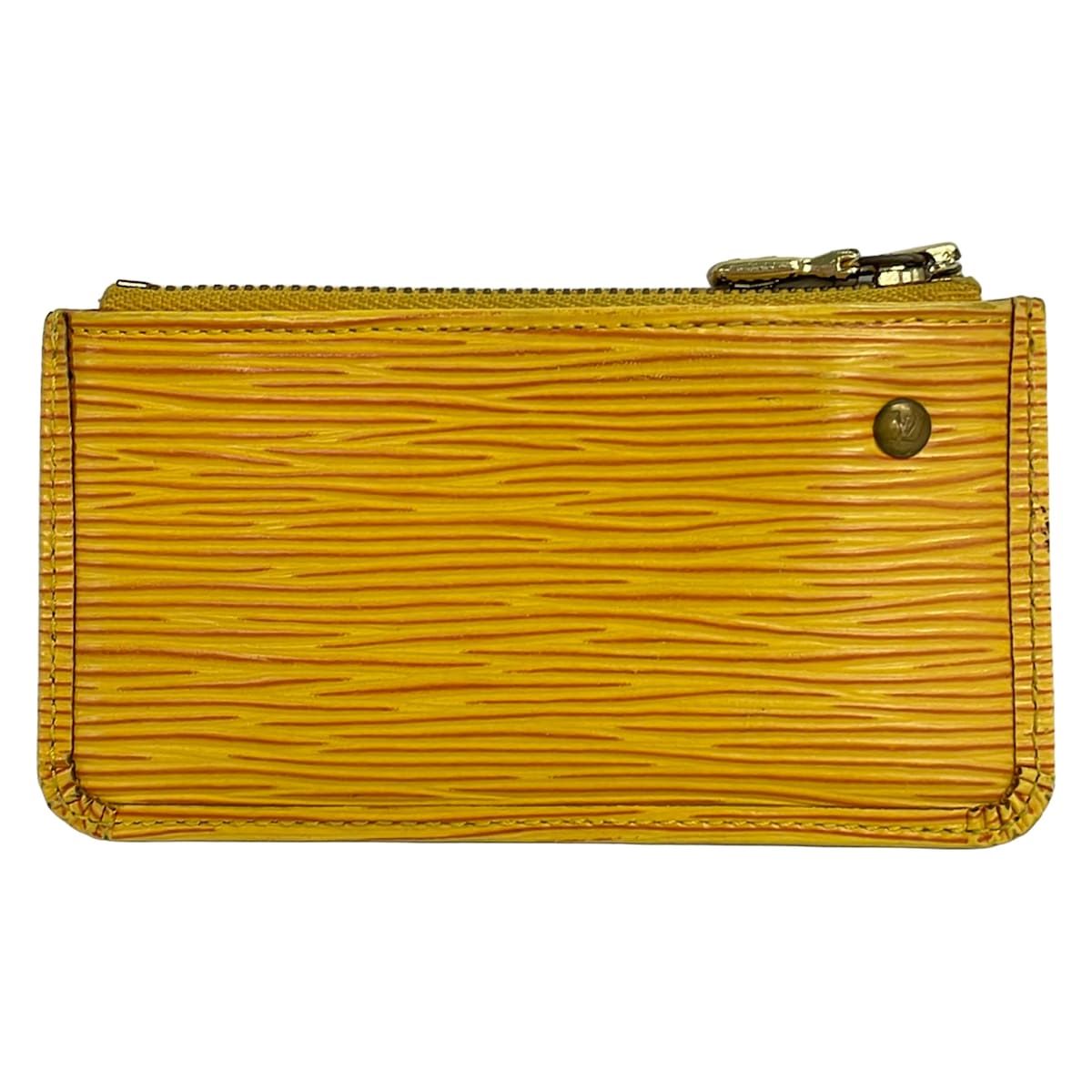 Louis Vuitton Coin Case Epi Pochette Cles Jaune Leather — view 2