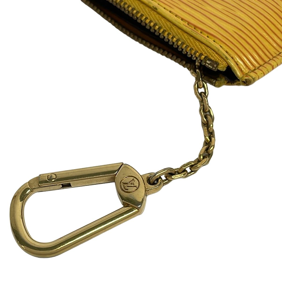 Louis Vuitton Coin Case Epi Pochette Cles Jaune Leather — view 5