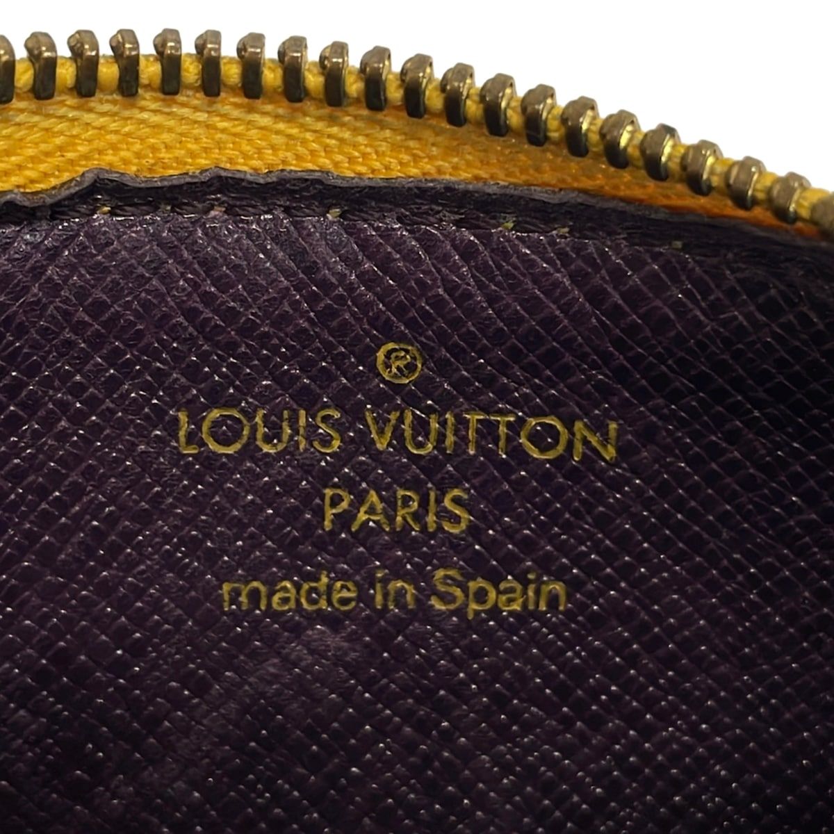 Louis Vuitton Coin Case Epi Pochette Cles Jaune Leather — view 4