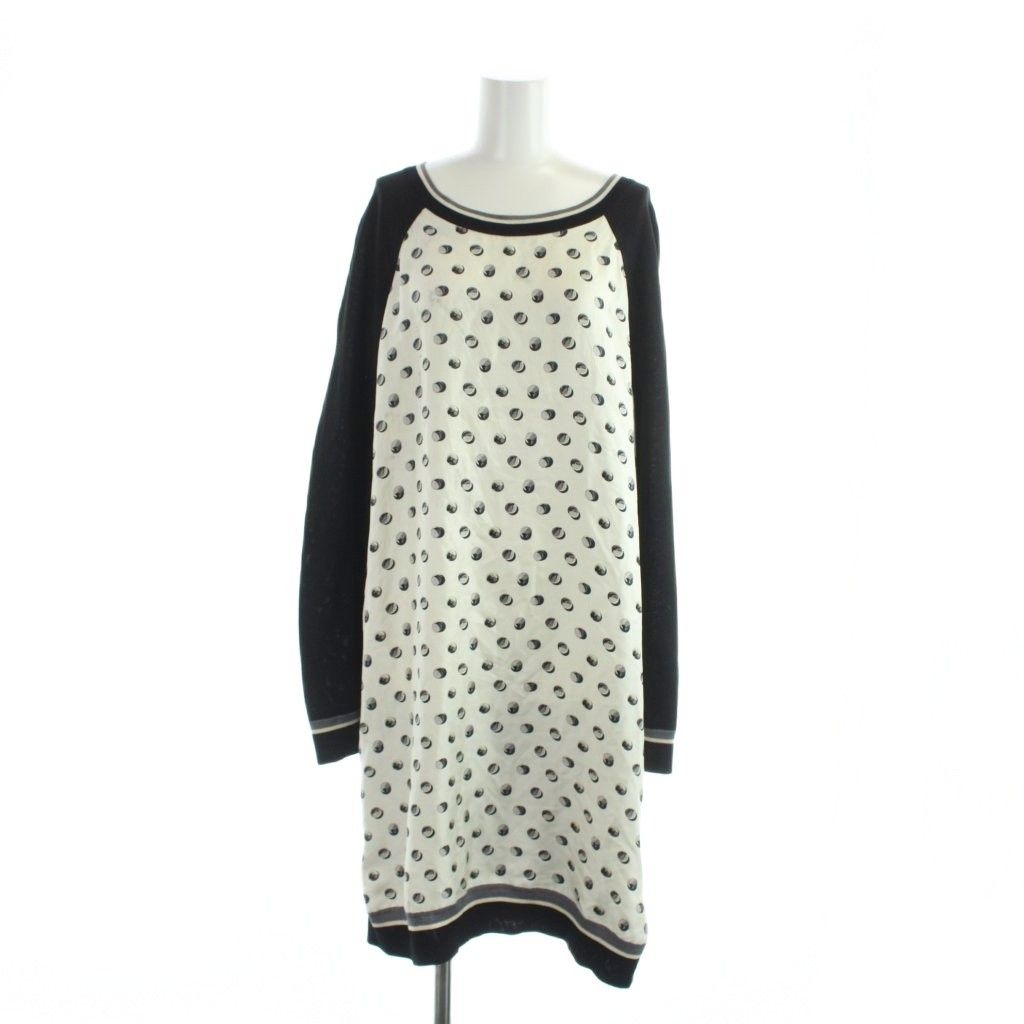 Hermes Gaultier Era Twill Lane Jeu de Billes Marble Game Long Dress Long Sleeve