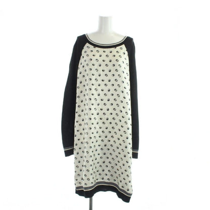 Hermes Gaultier Era Twill Lane Jeu de Billes Marble Game Long Dress Long Sleeve