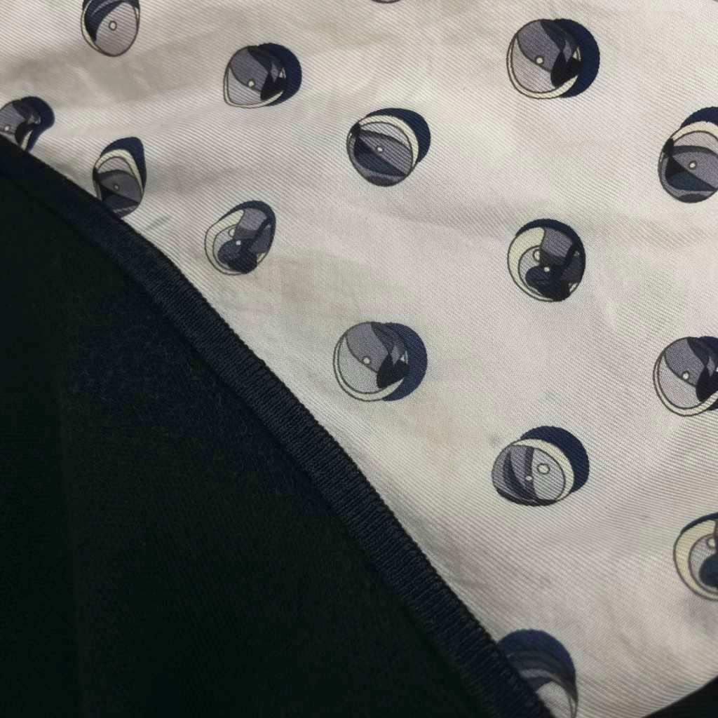 Hermes Gaultier Era Twill Lane Jeu de Billes Marble Game Long Dress Long Sleeve — view 8
