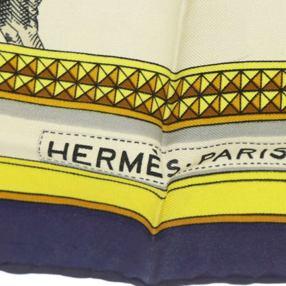 Hermes Scarf Carre 90 Grand Apparat Dressed Horse Ivory — view 4
