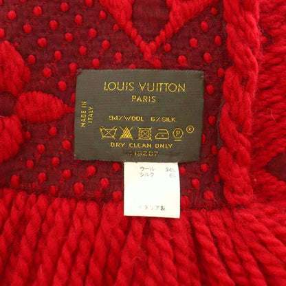Louis Vuitton Echarpe Scarf Wool Fringe Monogram Pattern — view 5