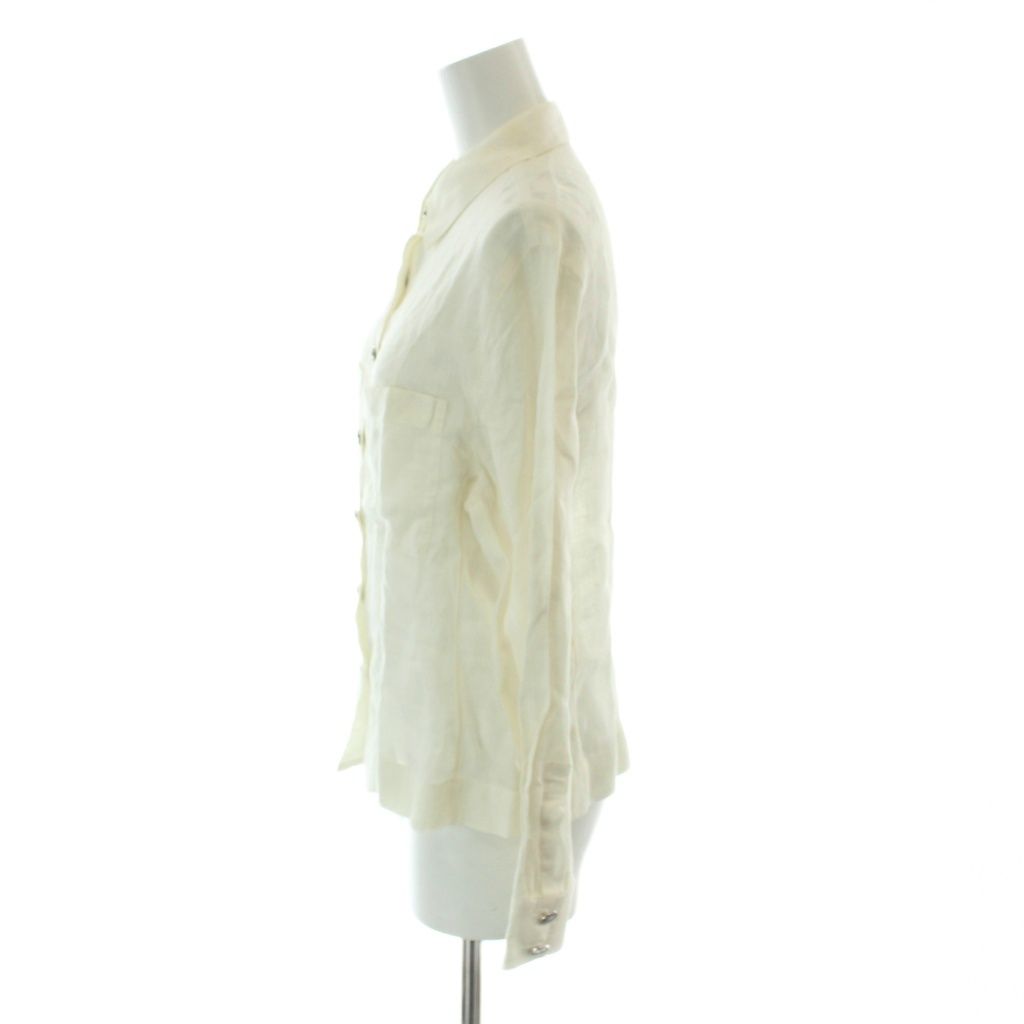 Chanel Vintage Shirt Blouse Long Sleeve Lightweight Mademoiselle Coin Button — view 2