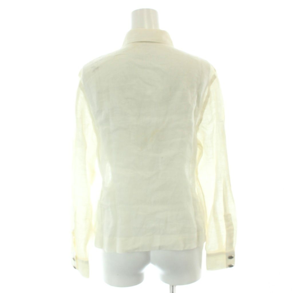 Chanel Vintage Shirt Blouse Long Sleeve Lightweight Mademoiselle Coin Button — view 3