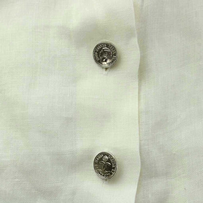 Chanel Vintage Shirt Blouse Long Sleeve Lightweight Mademoiselle Coin Button — view 7