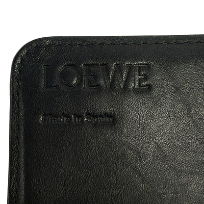 Loewe Wallet Anagram Pattern Black Embossed Leather — view 5