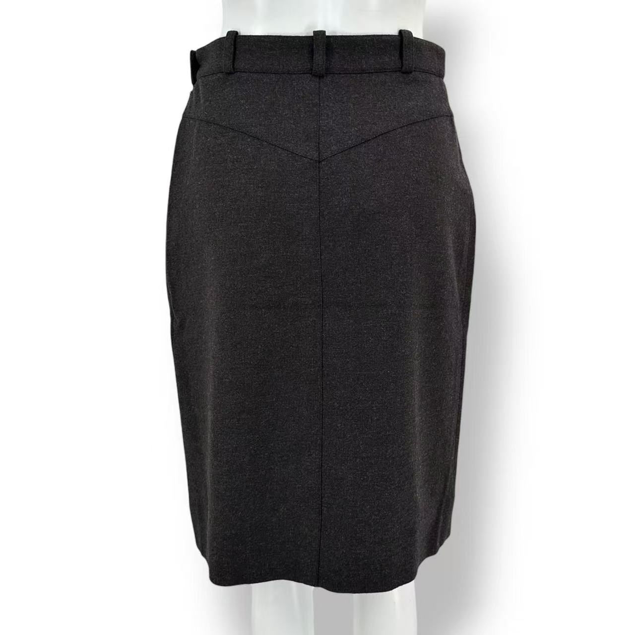 Hermes Skirt Brown Wool 38 — view 2
