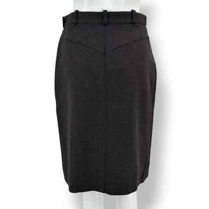 Hermes Skirt Brown Wool 38 — view 2