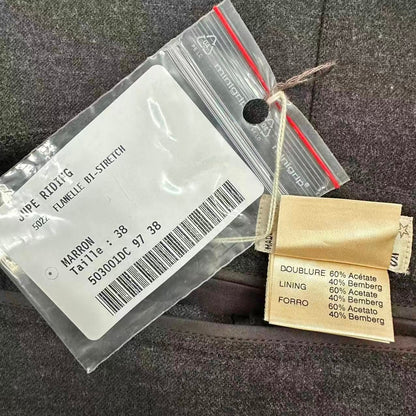Hermes Skirt Brown Wool 38 — view 5