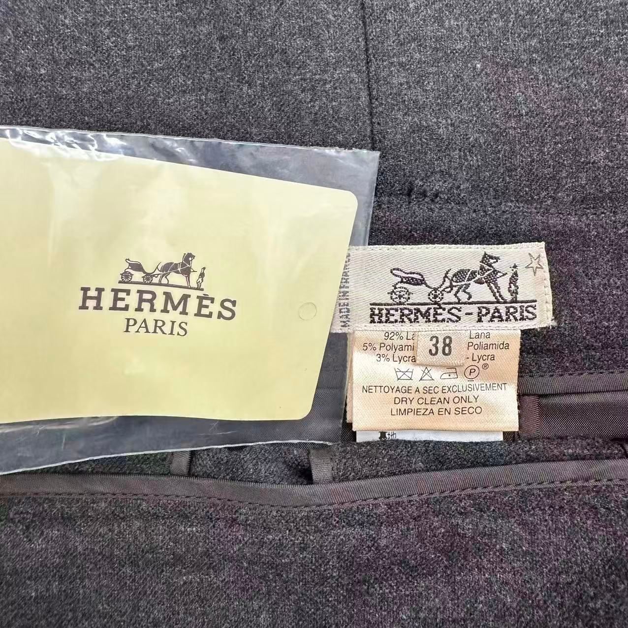 Hermes Skirt Brown Wool 38 — view 4