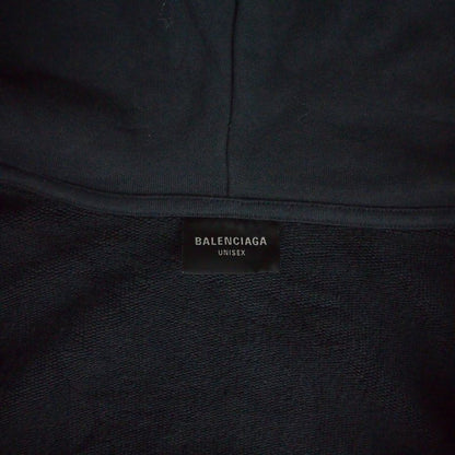 Balenciaga Planet Earth Damage Print Zip Up Hoodie XS Black — view 7