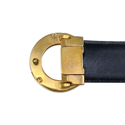 Cartier Belt Trinity Leather Black Gold Silver — view 4