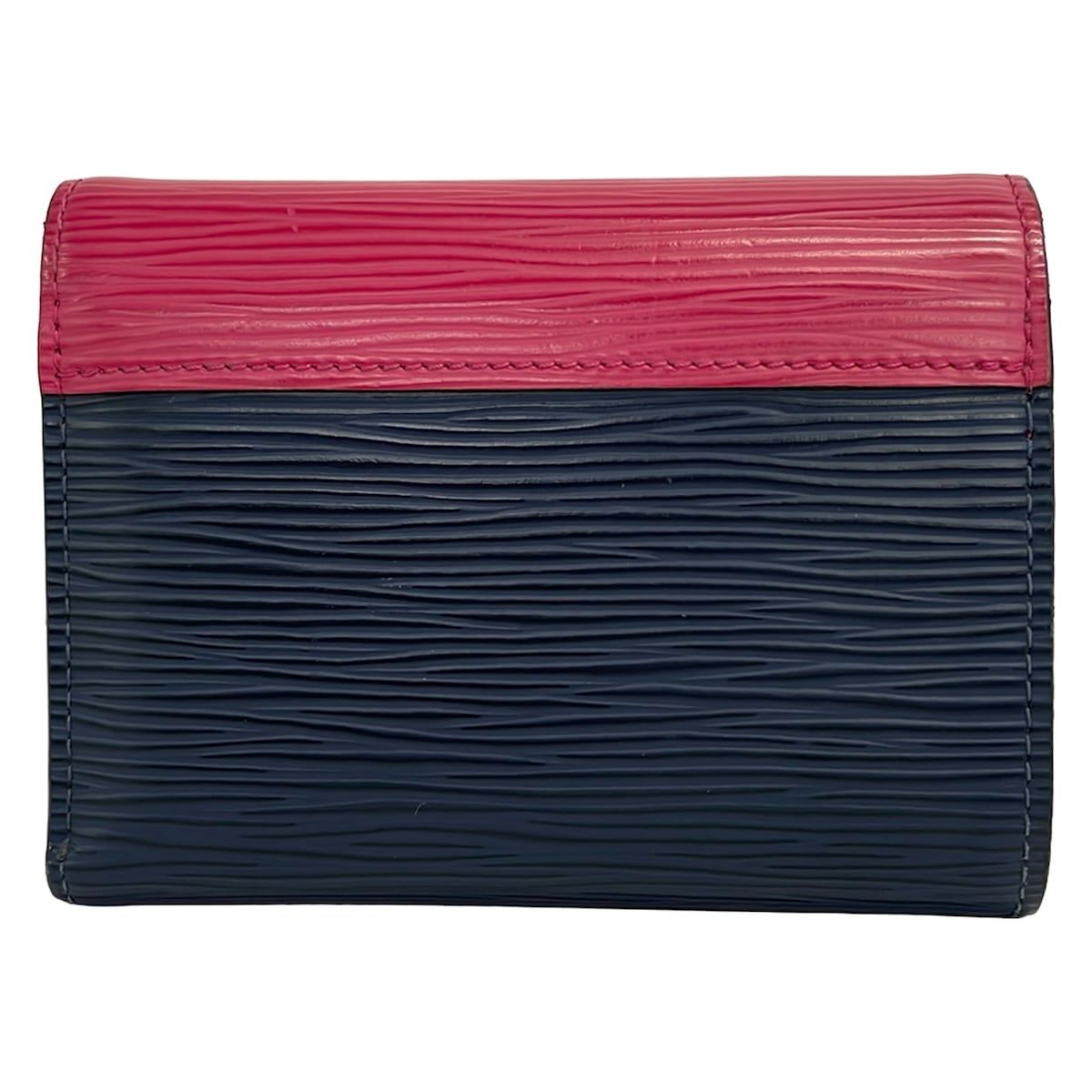 Louis Vuitton Trifold Wallet Epi Portefeuille Victorine Andigo Blue Initial — view 2