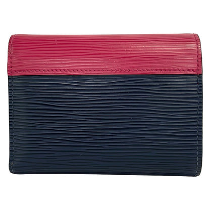 Louis Vuitton Trifold Wallet Epi Portefeuille Victorine Andigo Blue Initial — view 2