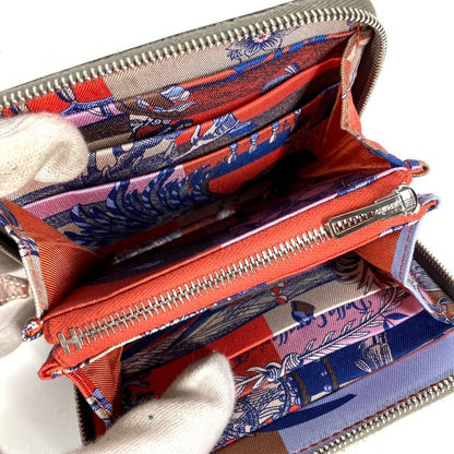 Hermes Coin Case Azap Compact Silk in Epsom Etain Gray — view 5
