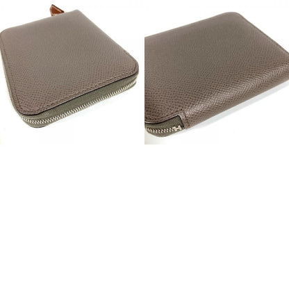 Hermes Coin Case Azap Compact Silk in Epsom Etain Gray — view 9