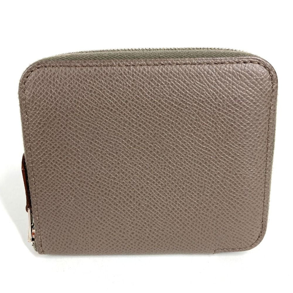 Hermes Coin Case Azap Compact Silk in Epsom Etain Gray