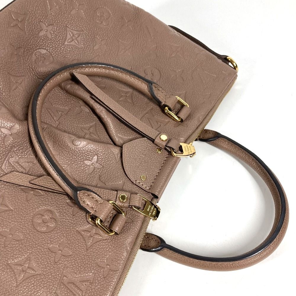 Louis Vuitton Handbag Mazarine PM Monogram Empreinte Leather Taupe Light Brown — view 5