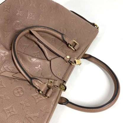 Louis Vuitton Handbag Mazarine PM Monogram Empreinte Leather Taupe Light Brown — view 5