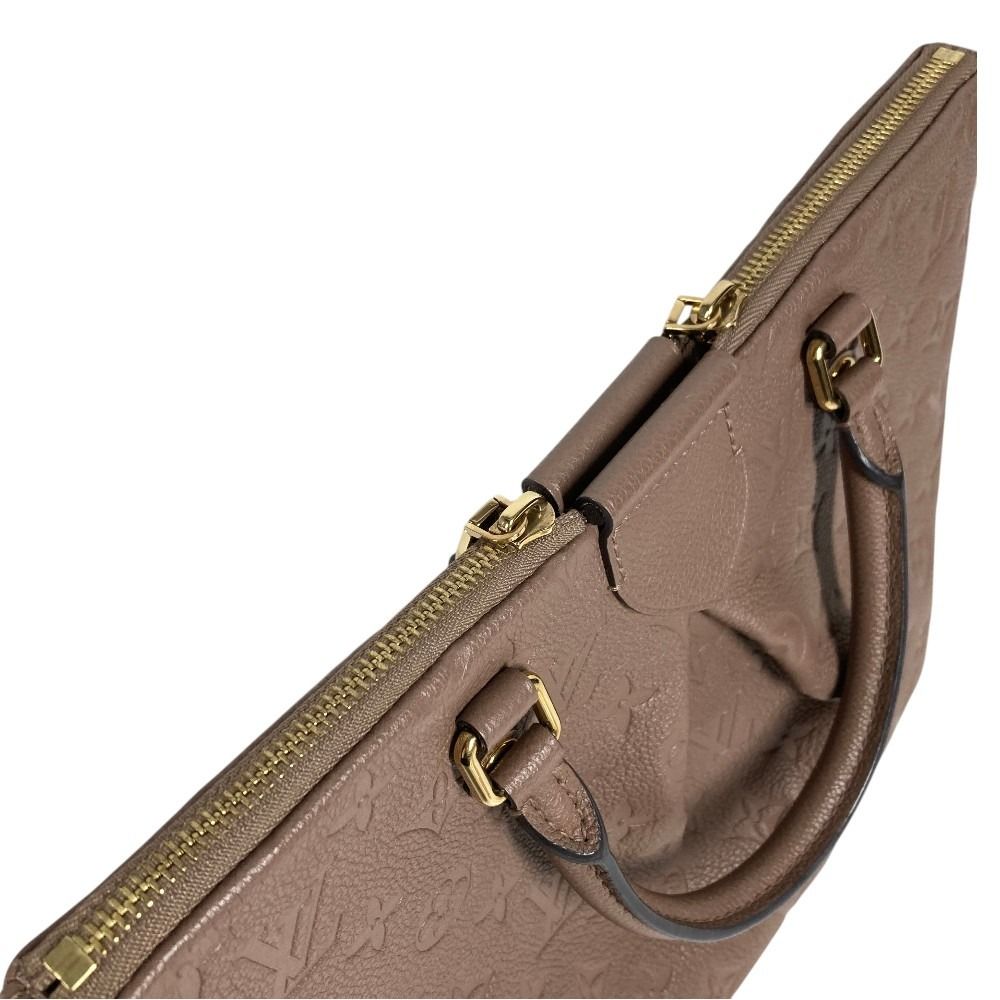 Louis Vuitton Handbag Mazarine PM Monogram Empreinte Leather Taupe Light Brown — view 7