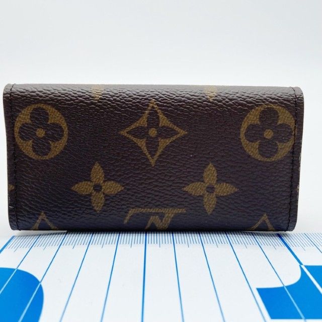 Louis Vuitton Key Case Key Ring Multicles 4 Brown Monogram Gold Key Holder — view 2