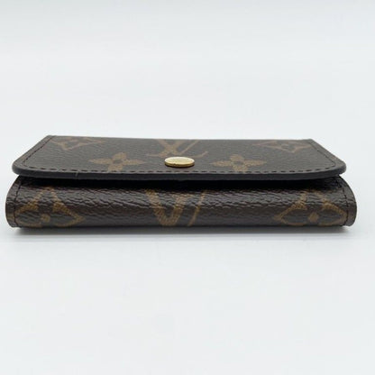 Louis Vuitton Key Case Key Ring Multicles 4 Brown Monogram Gold Key Holder — view 3