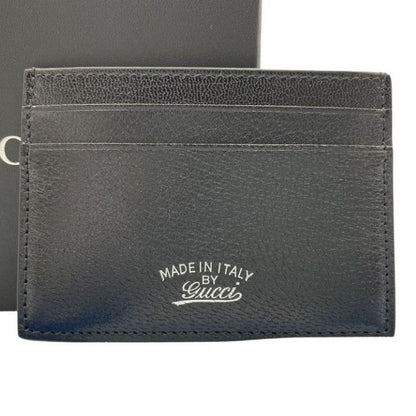 Gucci Card Case Lila Black Leather
