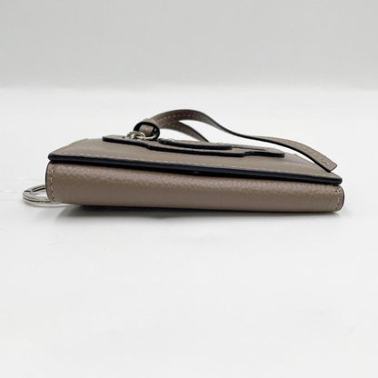 Balenciaga Key Case Neo Classic Brown Leather 6 Silver Key Holder — view 3