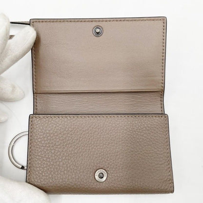 Balenciaga Key Case Neo Classic Brown Leather 6 Silver Key Holder — view 6