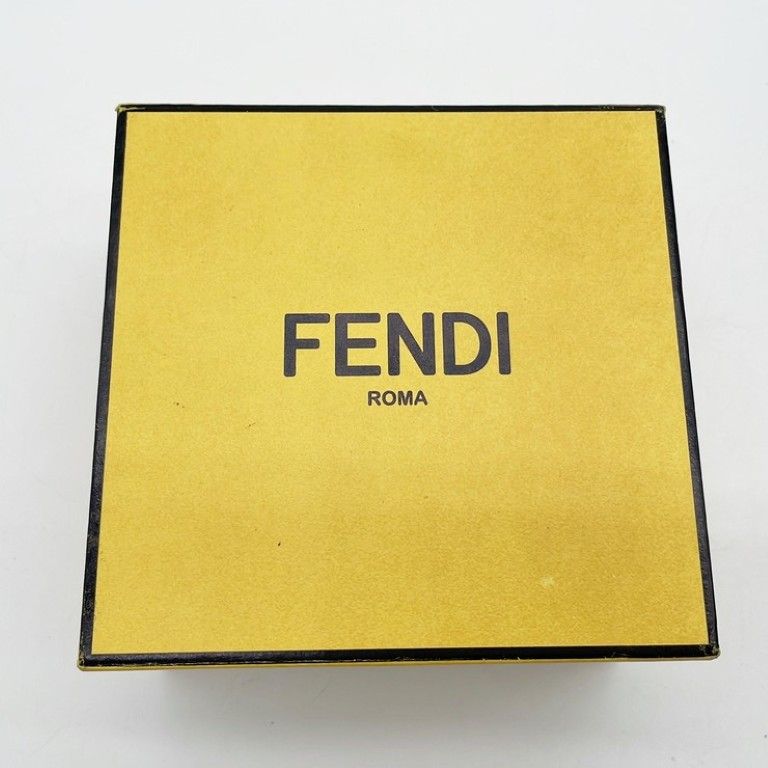 Fendi Bracelet Silver Metal FF Logo Rhinestone — view 6