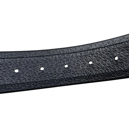 Gucci Belt Jumbo GG Nylon Leather Black Silver — view 6