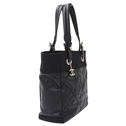 Chanel Paris Biarritz Tote Black Silver — view 4