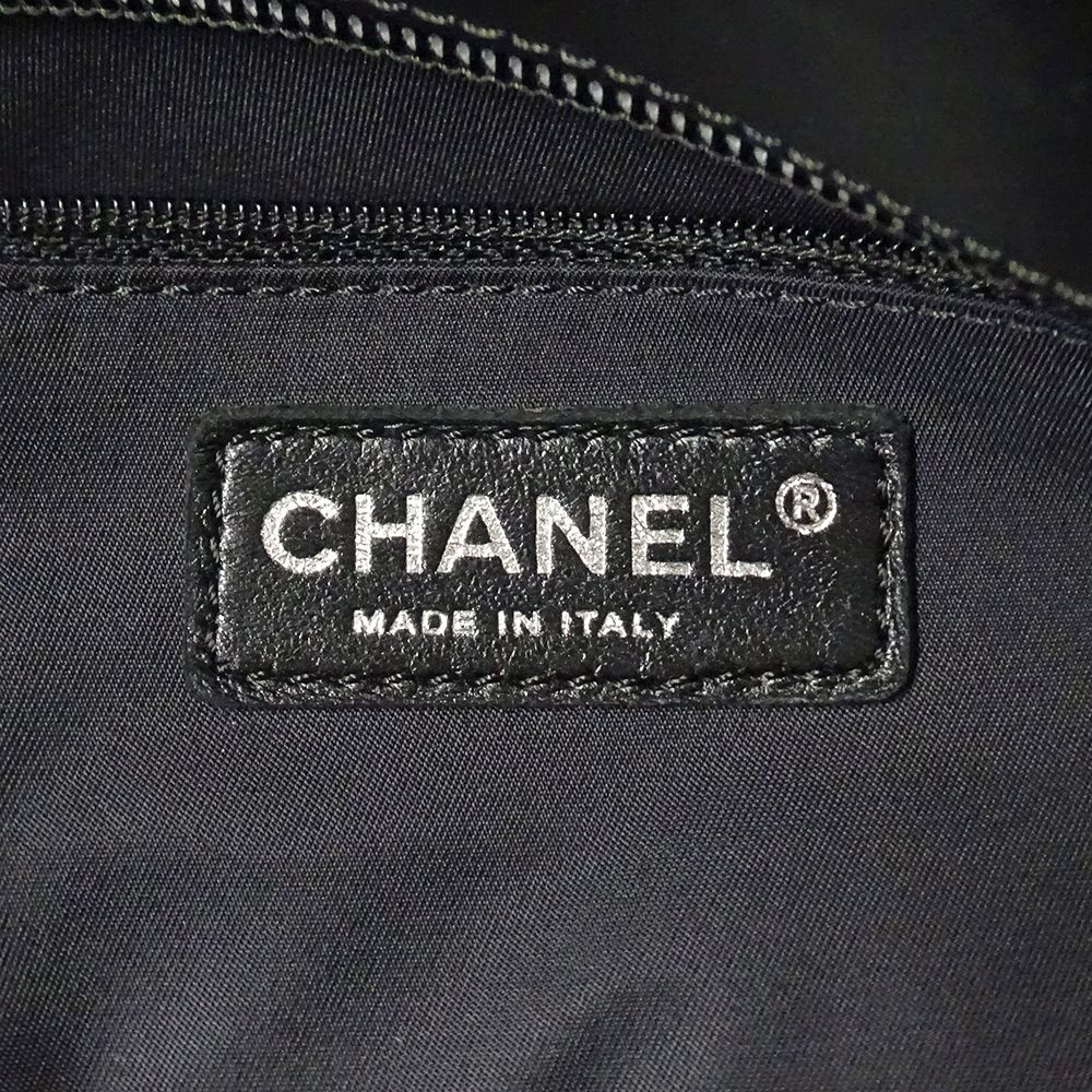 Chanel Paris Biarritz Tote Black Silver — view 6