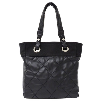 Chanel Paris Biarritz Tote Black Silver — view 2