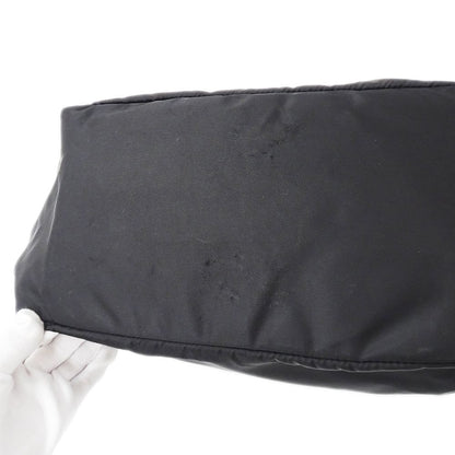 Prada Tote Shoulder Bag 2-Way Nylon Black Logo Large — view 9
