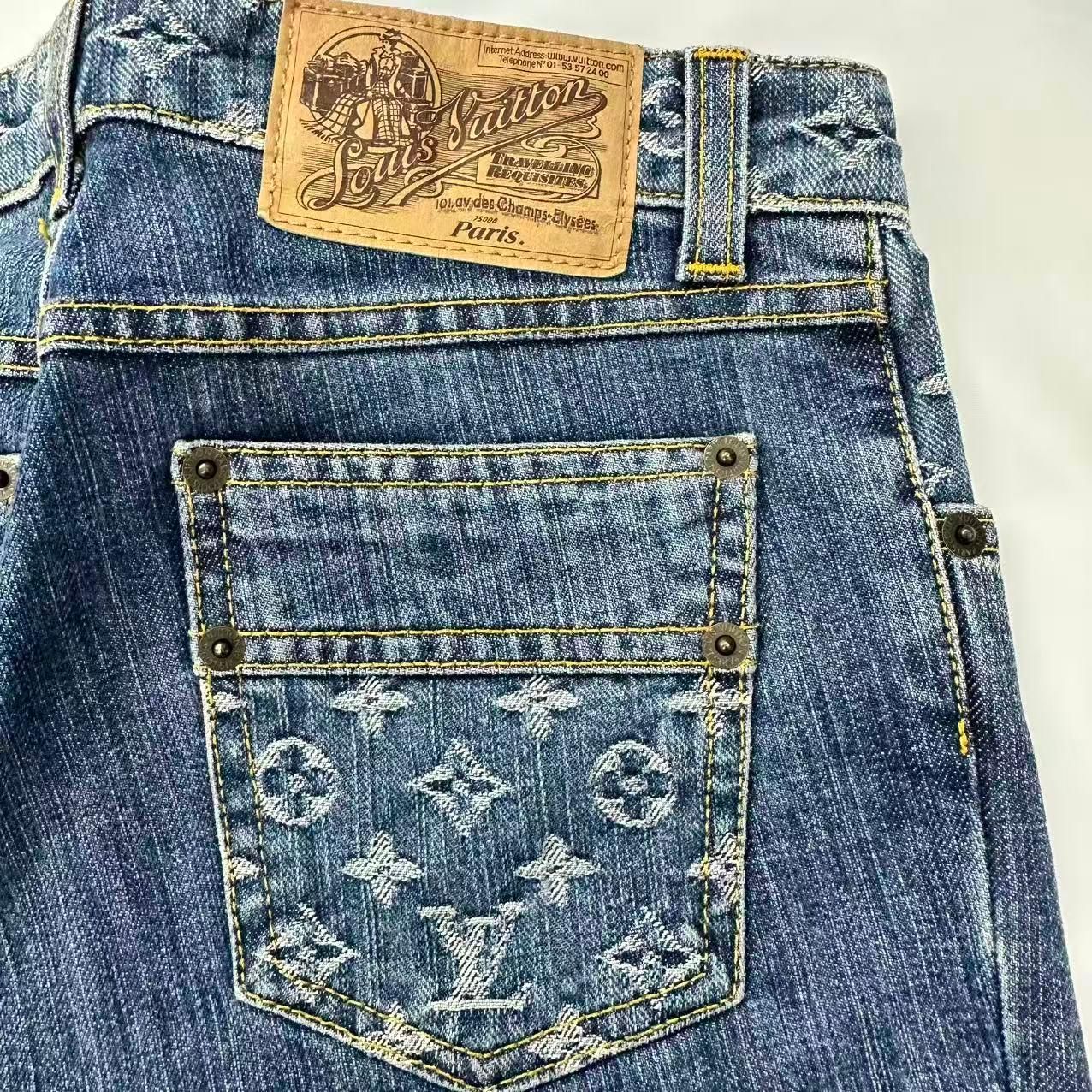Louis Vuitton Monogram Denim Pants Blue — view 3