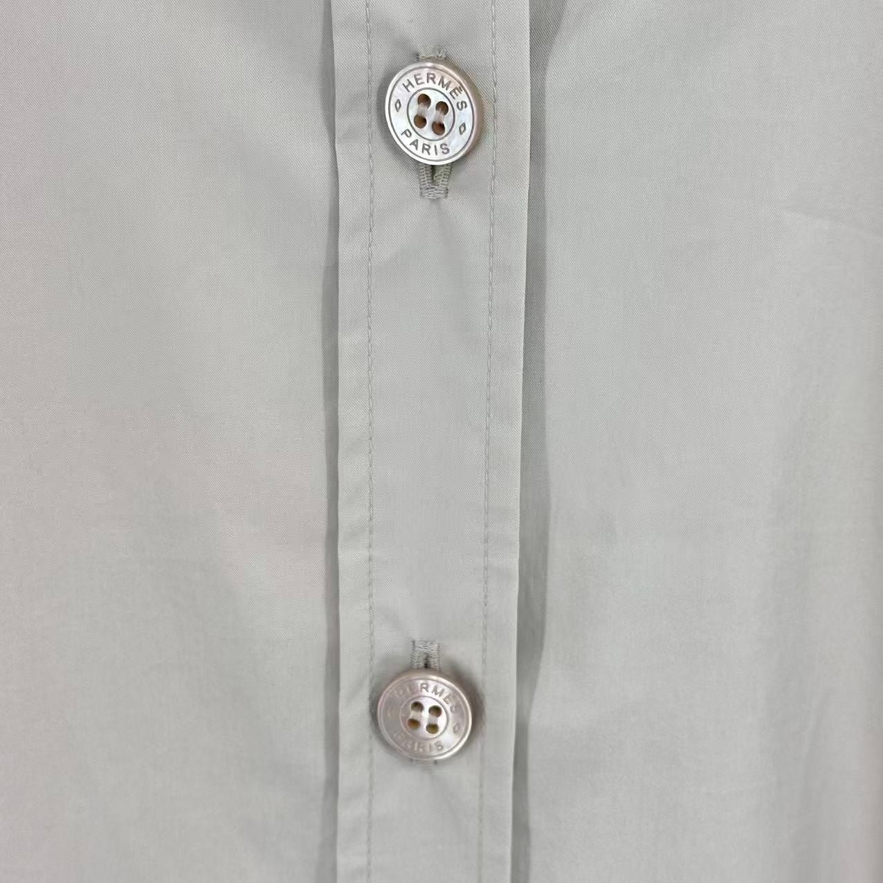 Hermes Trench Coat with Belt Gray — view 4