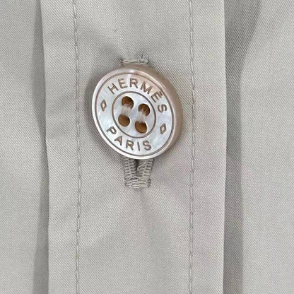 Hermes Trench Coat with Belt Gray — view 5