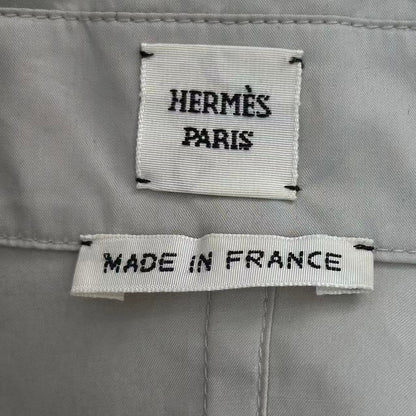 Hermes Trench Coat with Belt Gray