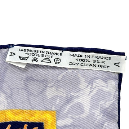 Hermes Scarf Carre 90 Carpe Diem Enjoy Your Day Silk Purple Blue Multicolor — view 5